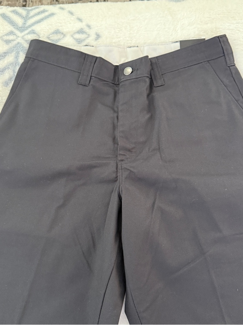 Dickies Men's Black Flat Front Work pants 32/32